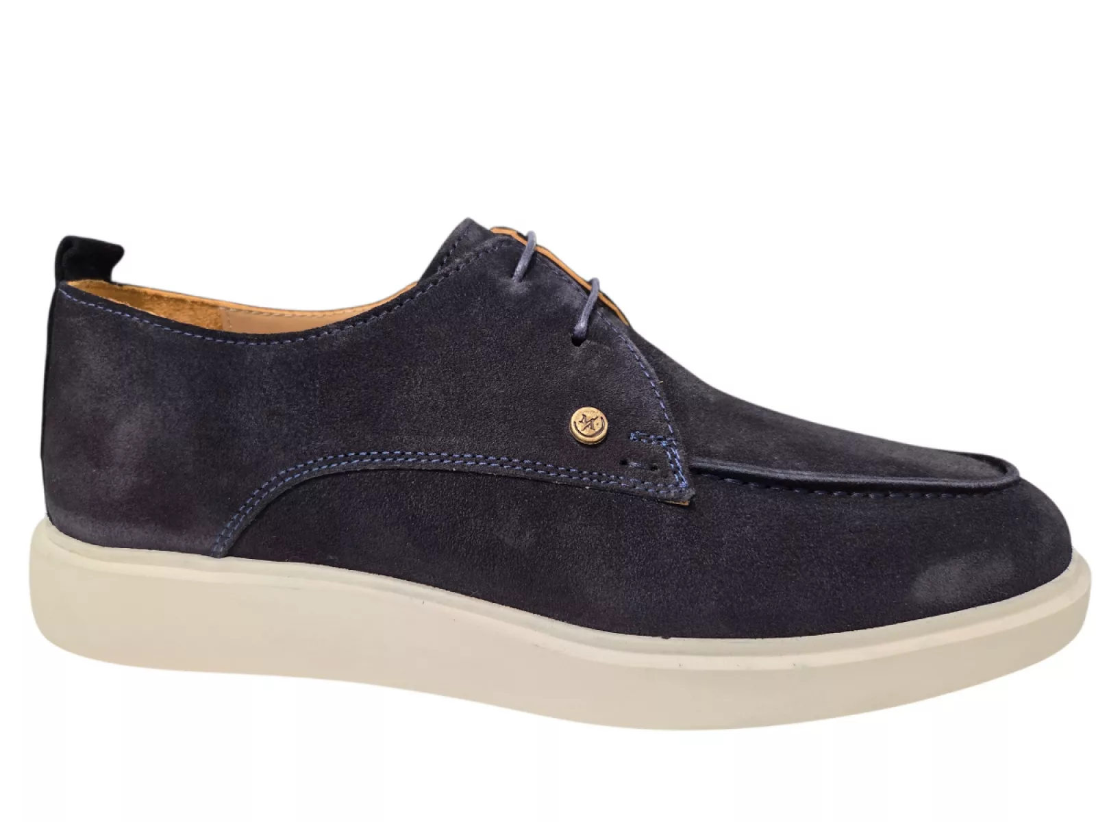 Melik Melik Aspen Nette Veterschoenen Donkerblauw Suede Heren