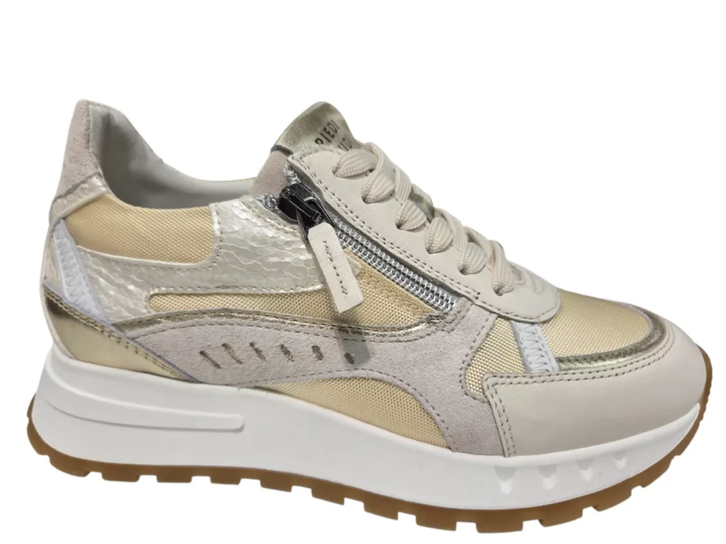 Piedi Nudi Piedi Nudi Mirren 04.04 Light Gold Sneakers Goud Leer Dames