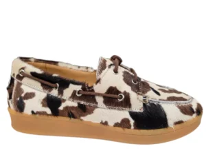 Piedi Nudi Piedi Nudi Porta 05.08 Cow Veterschoenen Koeienprint Suede Dames Breedtemaat H