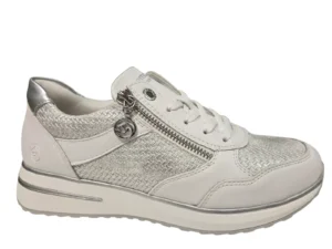 Remonte Remonte D1G08-80 Sneakers Wit Zilver Leer Dames