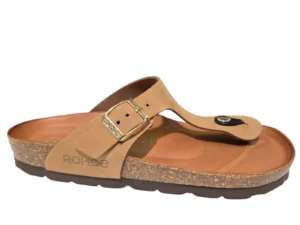 Rohde Rohde 5642 14 Teenslippers Beige Nubuck Dames