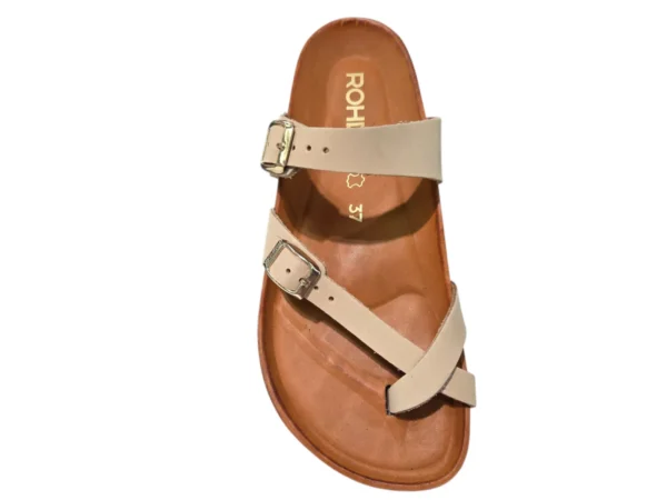 Rohde 5643 16 Teenslippers Beige Nubuck Dames | Bestel online