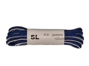SL Floris van Bommel Veters 008 Blauw Wit 120cm Sneakerveters
