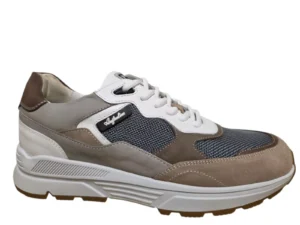 Australian Australian Halifax KI5 Sneakers Grey Beige White Nubuck Heren Breedte H