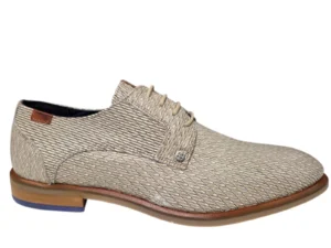 Berkelmans Berkelmans Oran Light Brown Print 203E Nette Veterschoenen Beige Print Leer Heren