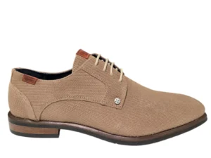 Berkelmans Berkelmans Oran Piedra Print P990 Nette Veterschoenen Beige Leer Heren