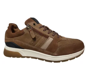 Bufflox Bufflox Berlin Camel Sneakers Bruin Nubuck Heren