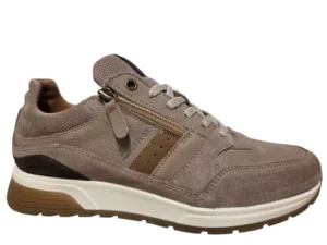 Bufflox Bufflox Berlin Taupe Sneakers Taupe Leer Heren