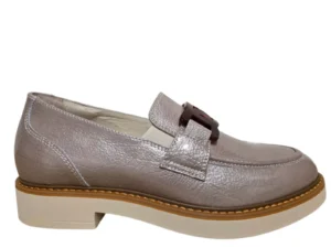 DL Sport DL Sport 7030 Svezia Tasso Elast 60 Pan Instapper Licht Taupe Lak Leer Dames