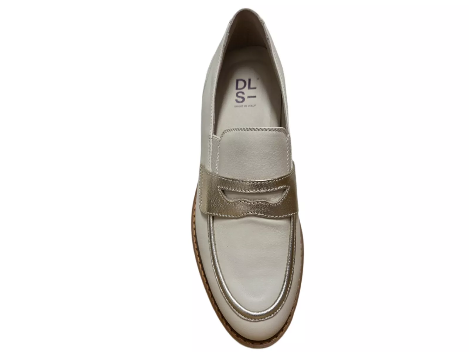 DL Sport DL Sport 7033 001 Sun Panna Instappers Wit Leer Dames