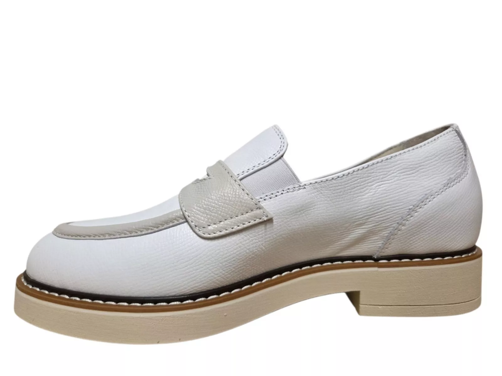 DL Sport DL Sport 7033 Alpina White Instappers Wit Leer Dames