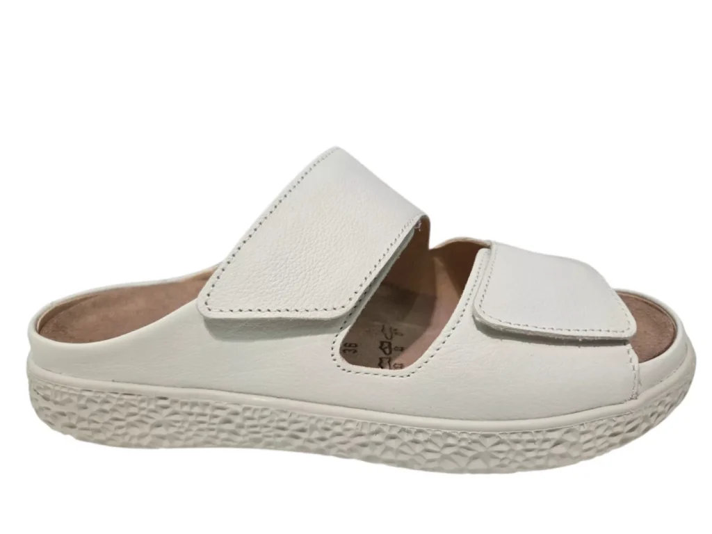 Hartjes Hartjes 122.1221/10 02.00 H Slippers Wit Leer Dames Breedte H