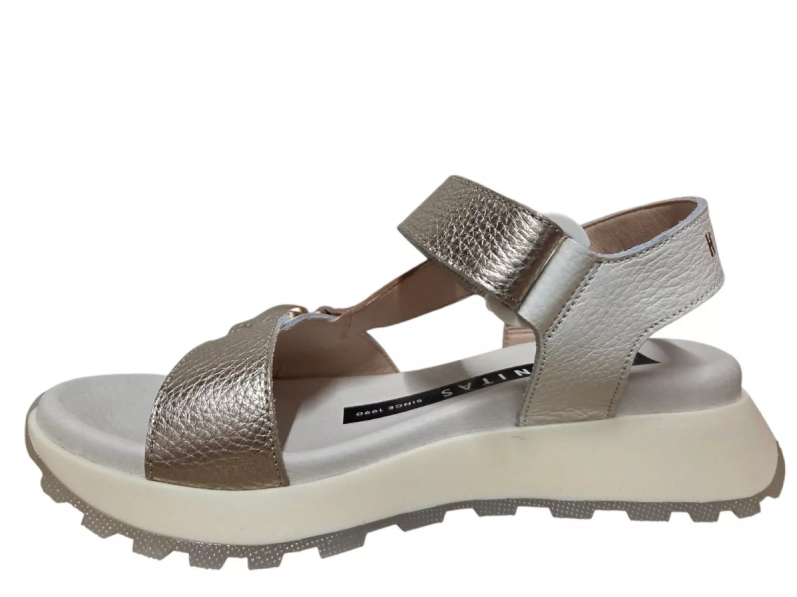 Hispanitas Hispanitas CHV264807 C001 Sandalen Wit Bruin Leer Dames