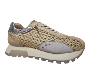 Hispanitas Hispanitas RHV264741 C004 Sneakers Beige Leer en Mesh Dames