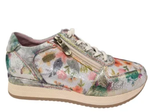 Laura Vita Laura Vita Gycmo 58 Vert Sneakers Multi Bloempatroon Leer Dames