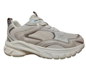 Maruti Maruti Novi Leath V17 Sneakers Offwhite Beige Leer en Textiel Dames