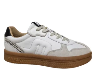 Maruti Maruti Yale Suede BSA White Beige Sneakers Wit Leer Dames