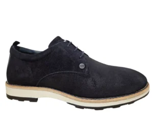 Rehab Rehab Pozato Sue Weave 8100 DBLU Veterschoenen Blauw Suede Heren