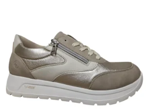 Remonte Remonte D2V02-62 Sneakers Beige met Goud Leer Dames