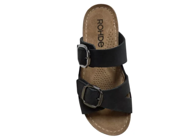 Rohde 5430 90 Slippers Zwart Nubuck Dames | Bestel online