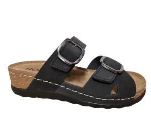 Rohde Rohde 5430 90 Slippers Zwart Nubuck Dames