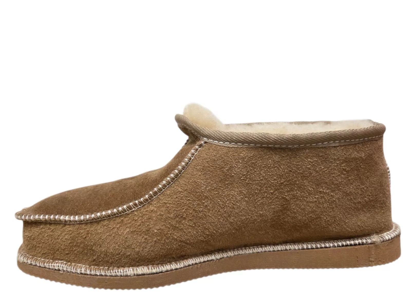 van Buren van Buren Heren Pantoffels Camel Gesloten Sloffen Rubberen Zool