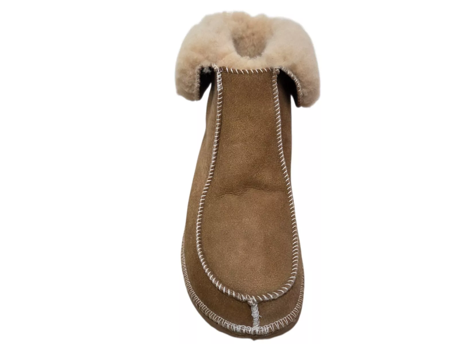 van Buren van Buren Hoge Pantoffels Camel Uniseks Sloffen Lamsvacht Gevoerd