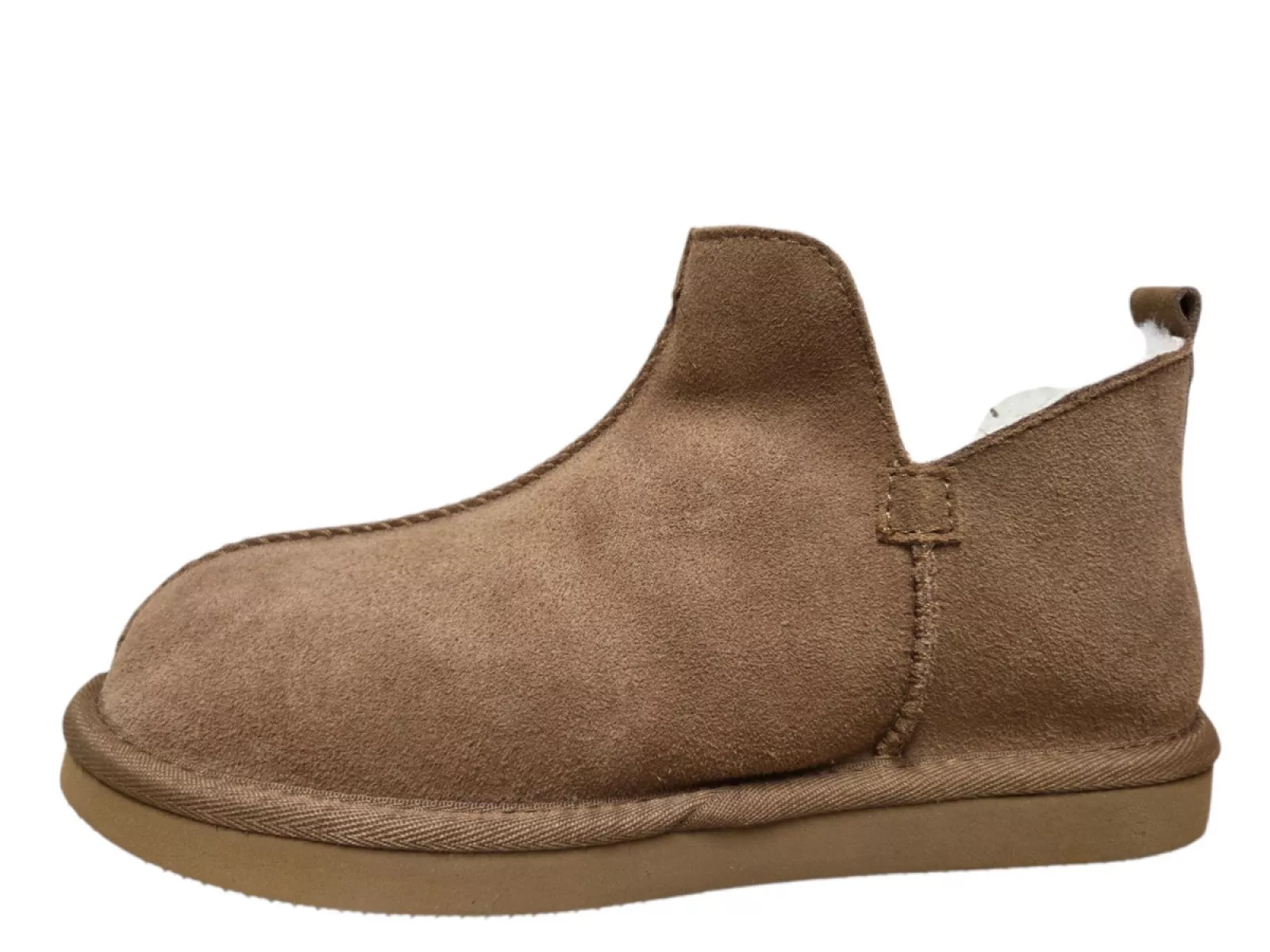 van Buren van Buren House Shoe Nooa Camel Gesloten Sloffen Lamsvacht Gevoerd Uniseks