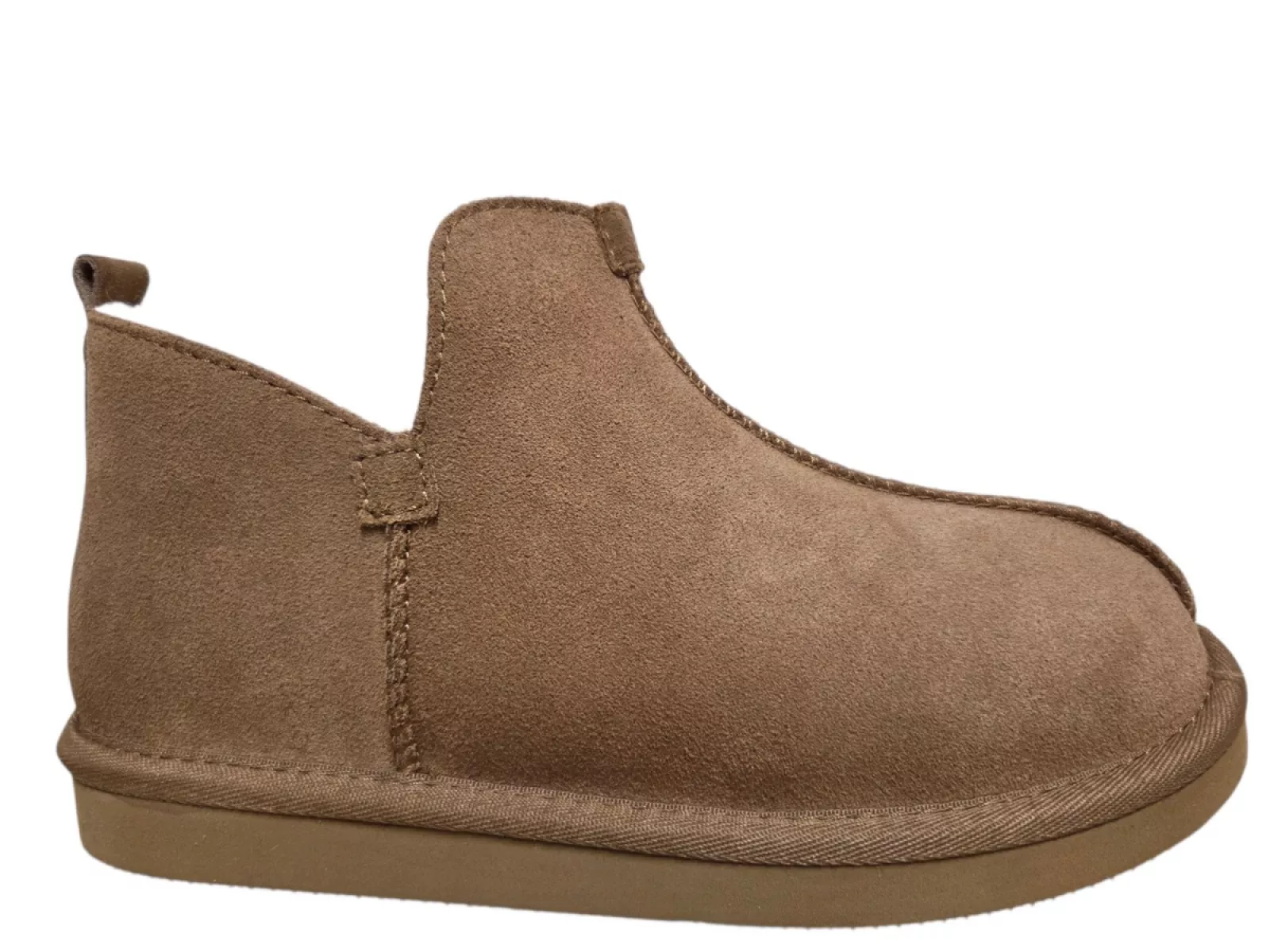 van Buren van Buren House Shoe Nooa Camel Gesloten Sloffen Lamsvacht Gevoerd Uniseks