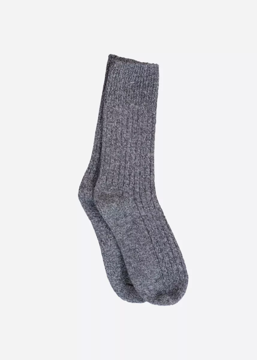 van Buren van Buren Wollen Sokken Sid Antraciet Uniseks
