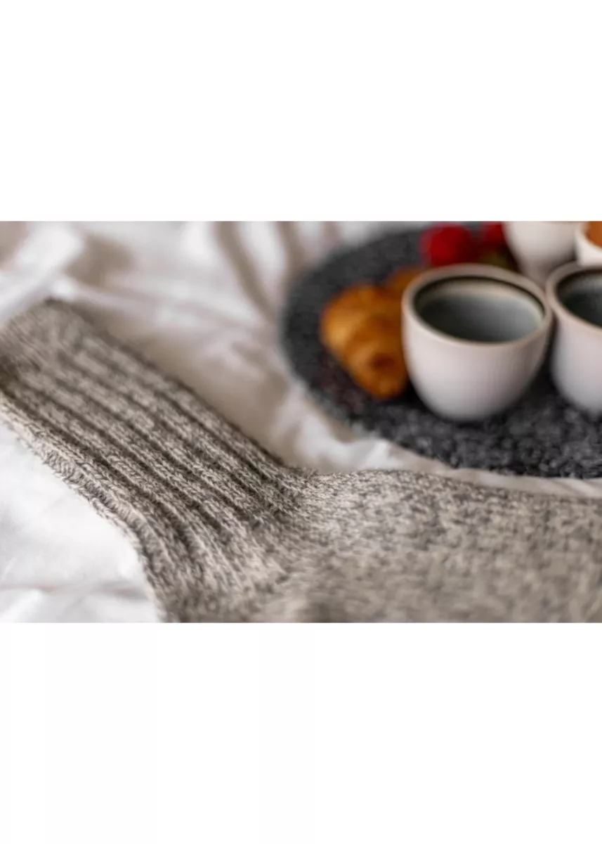 van Buren van Buren Wollen Sokken Sid Antraciet Uniseks