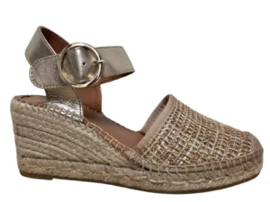 Viguera Viguera 2305 Leonor Oro Sandaletten Beige Goud Leer Dames