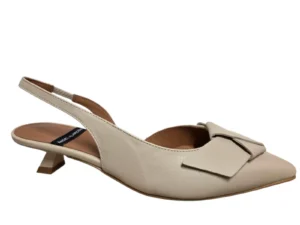 Angel Alarcon Angel Alarcon Aline Next Latte Slingback Gebroken Wit Leer Dames