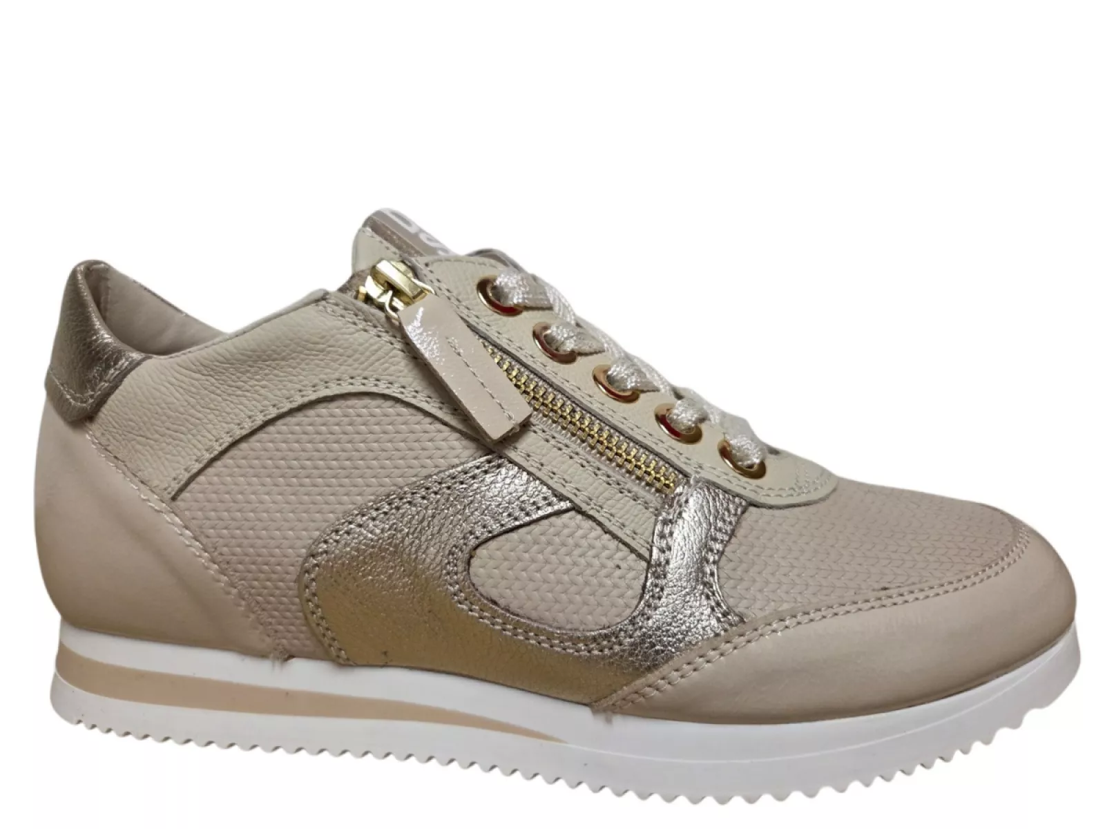 DL Sport DL Sport 6994 567 Gloss Sabbia Sneakers Beige Leer Dames
