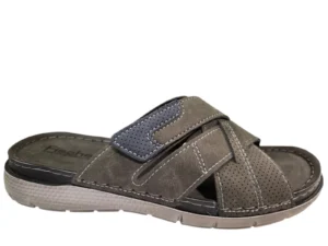 Fischer Fischer 566702 205 Slippers Grijs Leer Heren