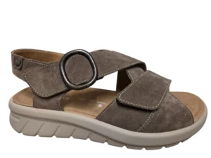 Hartjes Hartjes 132.1802/30 41.00 K Sandalen Grijs Suede Dames Breedtemaat K