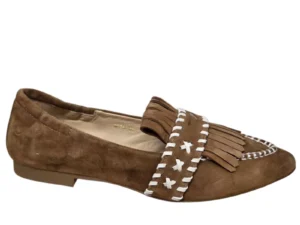 Maripe Maripe MA152 Combi Cognac Ivory Instappers Bruin Suede Dames