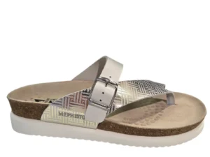 Mephisto Mephisto Helen Mix Helios Silver Teenslippers Zilver Leer Dames