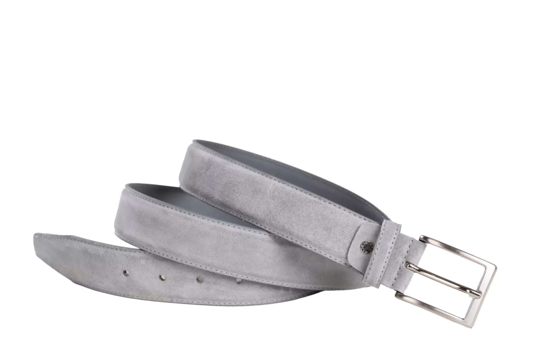 Officine Napoli Officine Napoli 2035 Cenere 3005 Riemen Licht Grijs Suede Heren