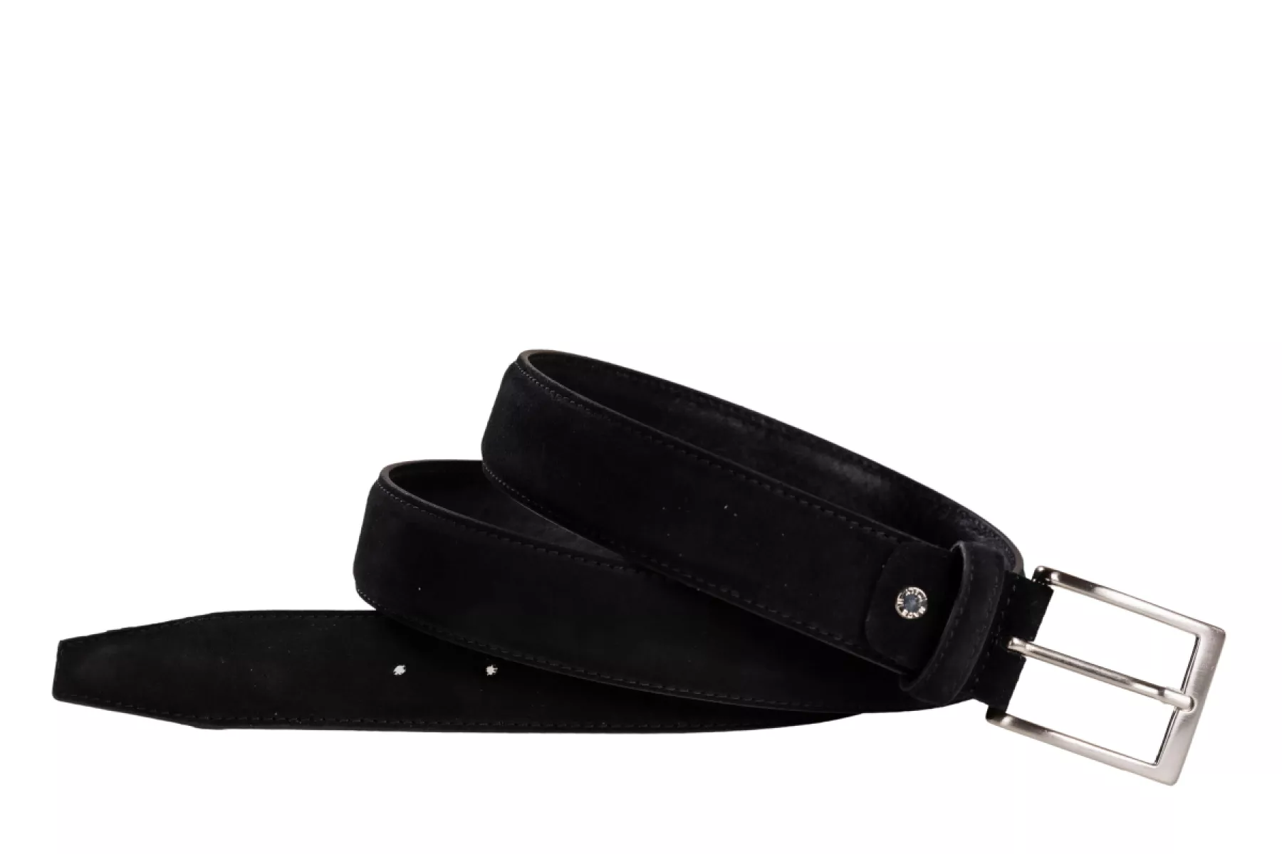 Officine Napoli Officine Napoli 2035 Nero N064 Kleding Riem Zwart Suede Heren