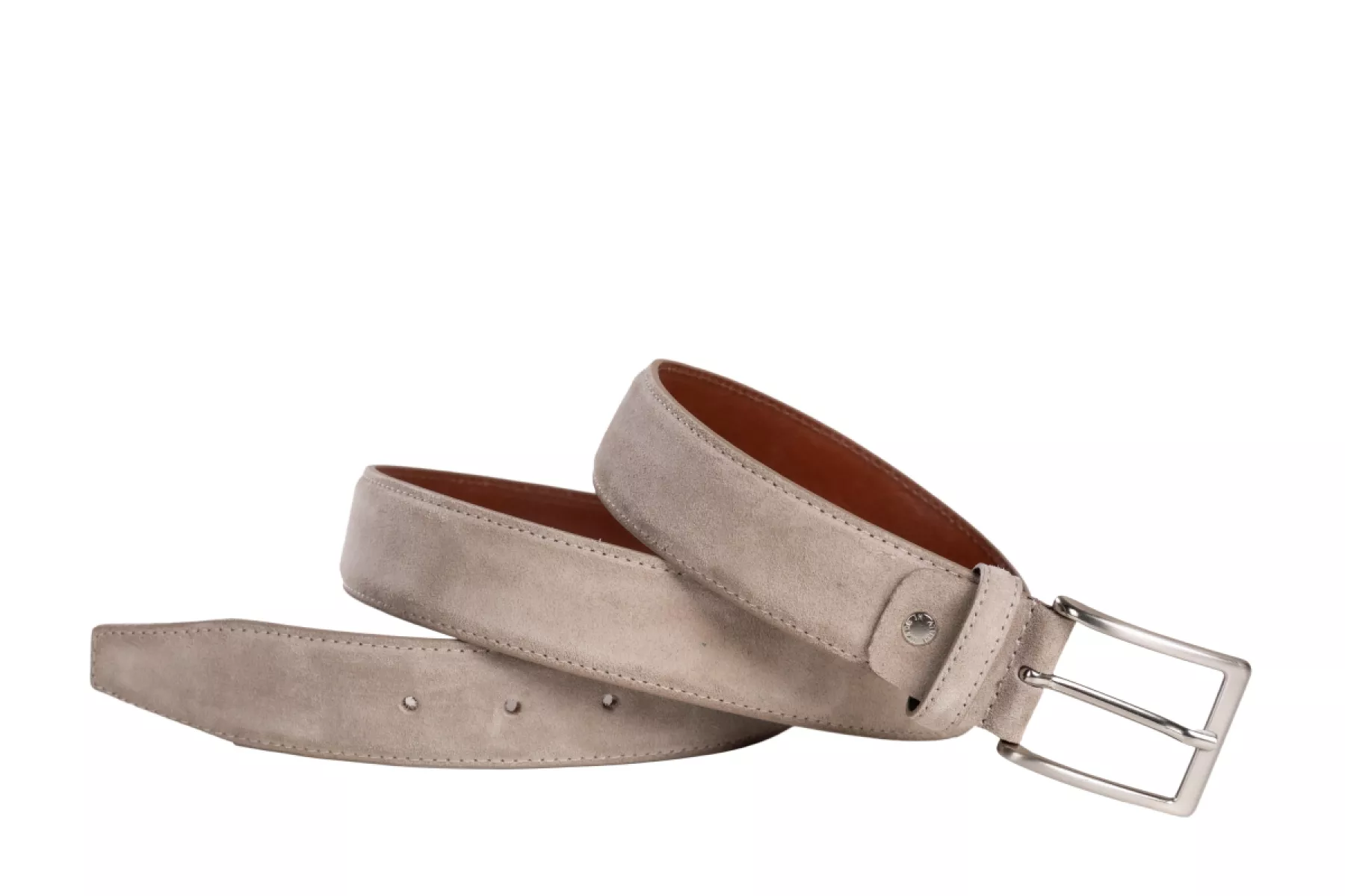 Officine Napoli Officine Napoli 2035 Nocciola C085 Kleding Riem Beige Suede Heren