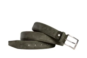 Officine Napoli Officine Napoli 2035 Olive V075 Kleding Riem Olijfgroen Suede Heren