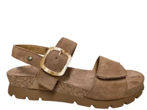 Panama Jack Panama Jack Sara B1 Cuero Bark Sandalen Beige Suede Dames