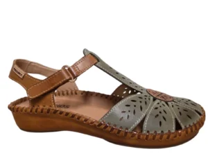 Pikolinos Pikolinos 655-0841C1 Sage Bandschoenen Bruin Groen Leer Dames