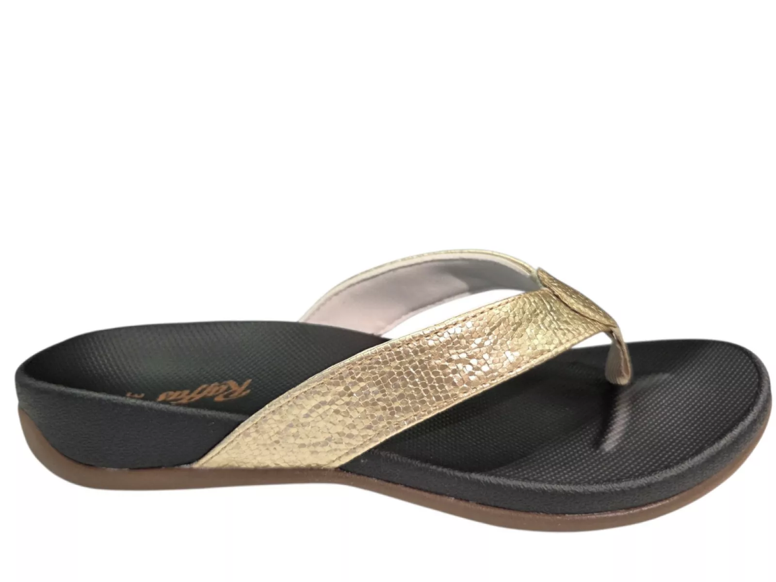 Raffas Raffas 2402 Bella Gold Teenslippers Goud Synthetisch Dames