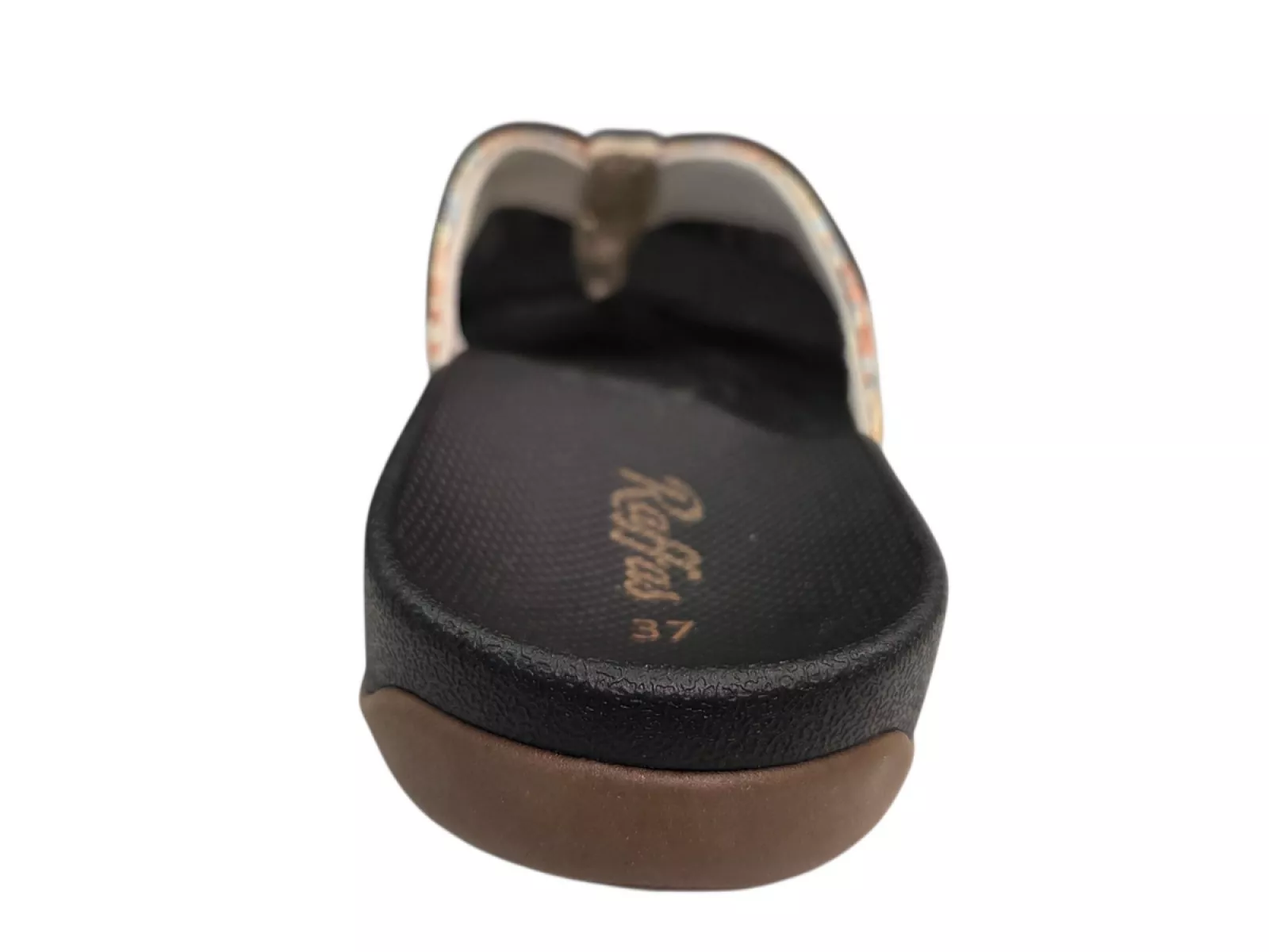 Raffas Raffas 2402 Bella Orange Combi Teenslippers Oranje Combi Synthetisch Dames