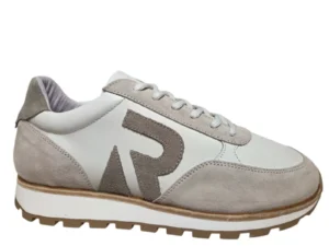 Rehab Rehab Maddox Sue Lthr 0753 Wht Khki Sneakers Wit beige Leer Suede Heren
