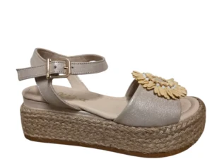 Roberto D'Angelo Roberto D'Angelo Sultan Beige Gold Sandalen Goud Leer Dames