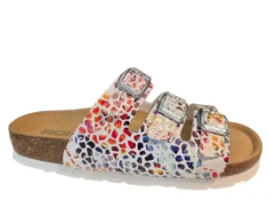 Rohde Rohde 5620 08 Slippers Wit Multi Leer Dames