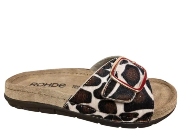 Rohde 5896 72 Slippers Koeienprint Suede Dames | Bestel online